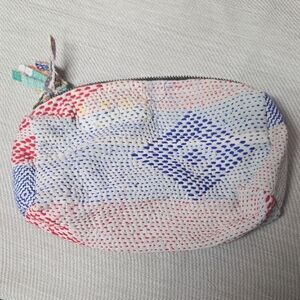 Colorful Patterned Kantha Pouch #13